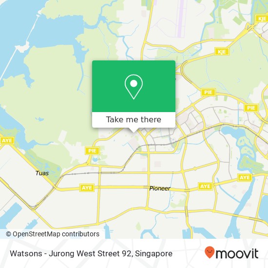 Watsons - Jurong West Street 92 map