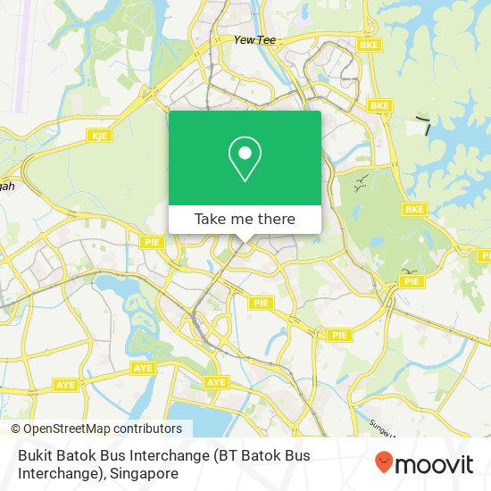 Bukit Batok Bus Interchange map