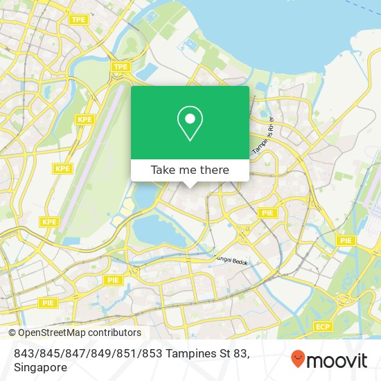 843 / 845 / 847 / 849 / 851 / 853 Tampines St 83 map