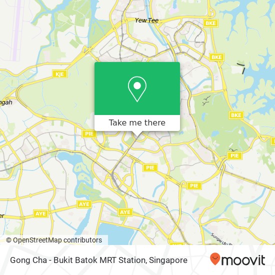 Gong Cha - Bukit Batok MRT Station map