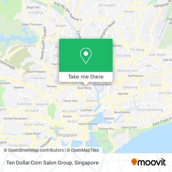 Ten Dollar.Com Salon Group map