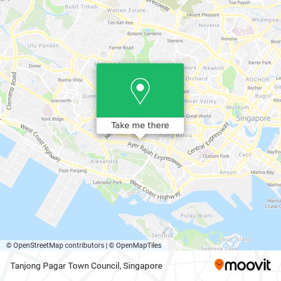 Tanjong Pagar Town Council map