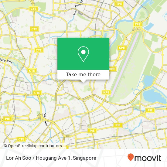 Lor Ah Soo / Hougang Ave 1地图