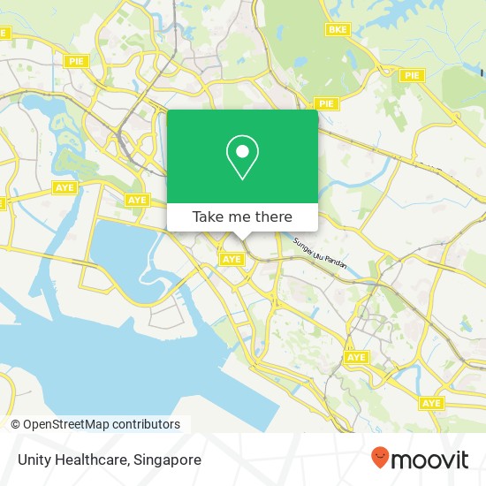 Unity Healthcare map