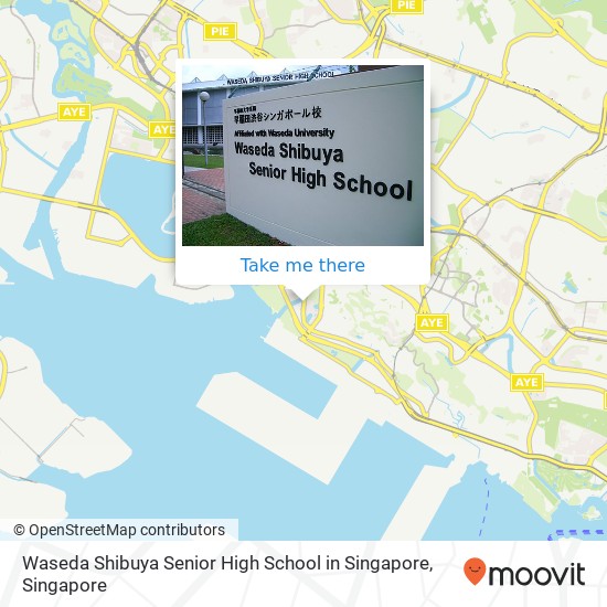 Waseda Shibuya Senior High School in Singapore地图