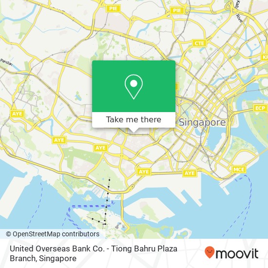 United Overseas Bank Co. - Tiong Bahru Plaza Branch map