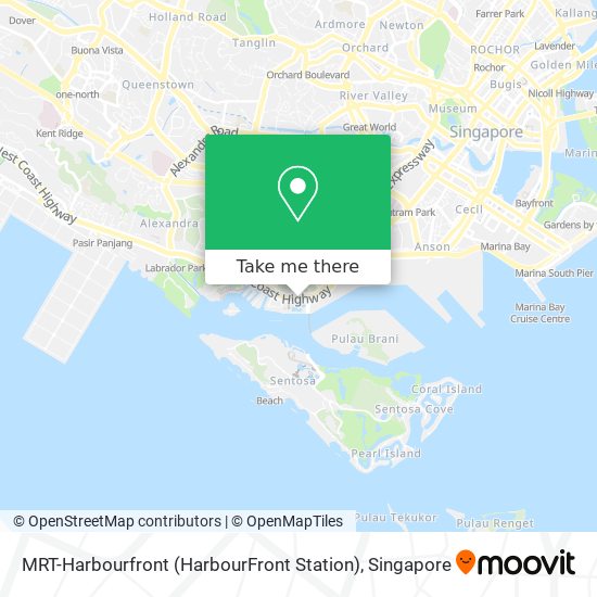 MRT-Harbourfront (HarbourFront Station)地图