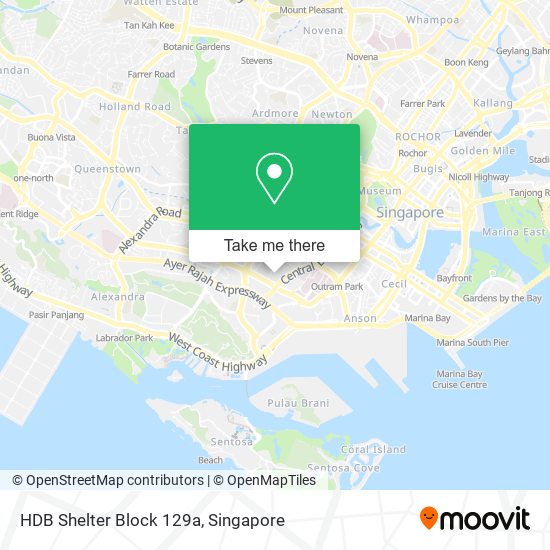 HDB Shelter Block 129a map