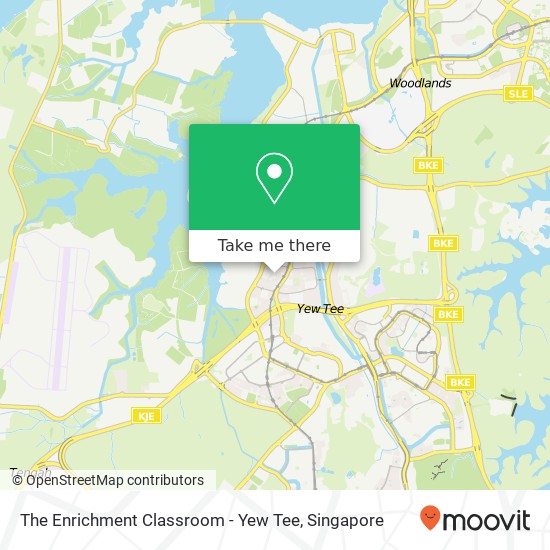 The Enrichment Classroom - Yew Tee map