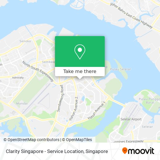 Clarity Singapore - Service Location map