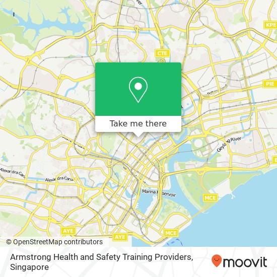 Armstrong Health and Safety Training Providers map
