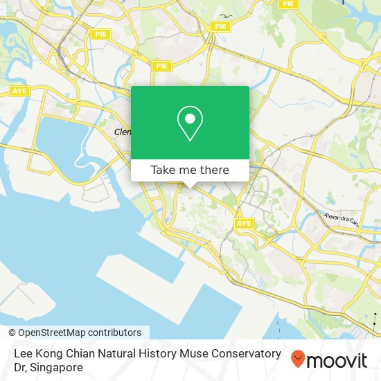 Lee Kong Chian Natural History Muse Conservatory Dr map