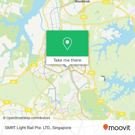 SMRT Light Rail Pte. LTD. map