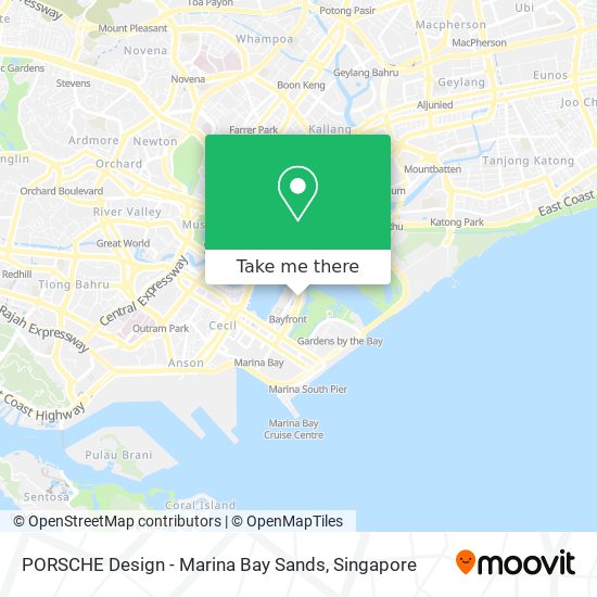 PORSCHE Design - Marina Bay Sands map