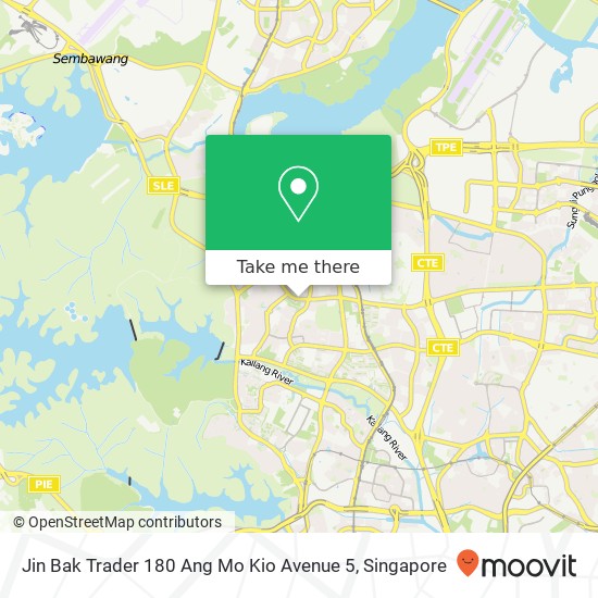 Jin Bak Trader 180 Ang Mo Kio Avenue 5地图