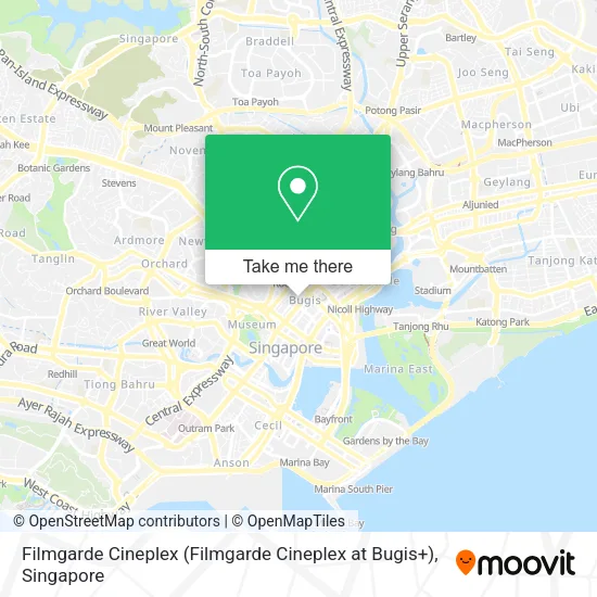 Filmgarde Cineplex (Filmgarde Cineplex at Bugis+)地图