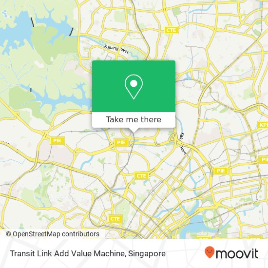 Transit Link Add Value Machine map