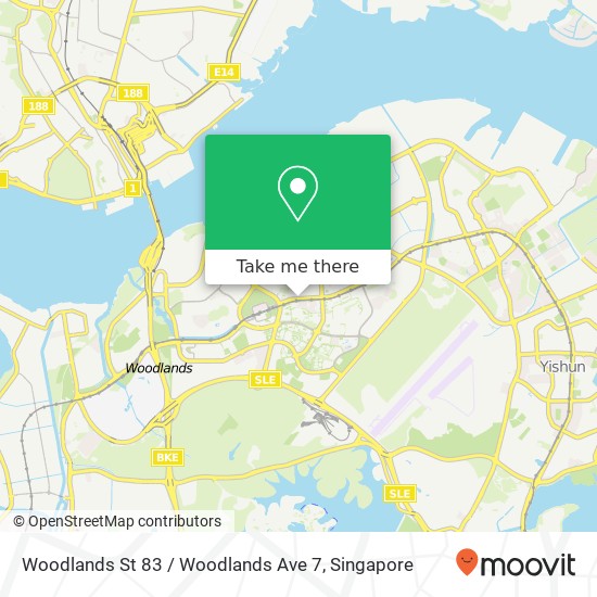 Woodlands St 83 / Woodlands Ave 7 map