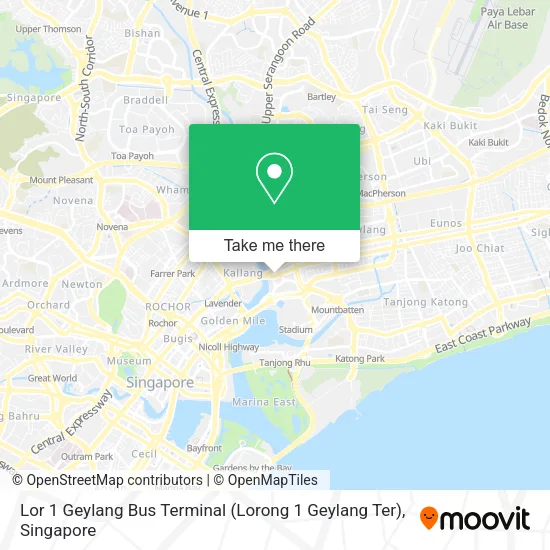 Lor 1 Geylang Bus Terminal (Lorong 1 Geylang Ter) map