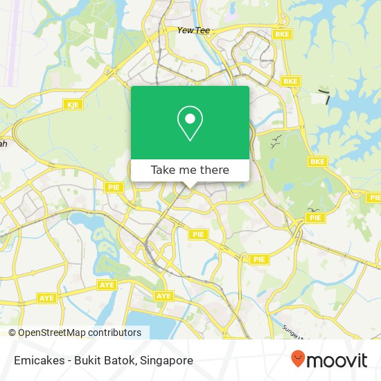 Emicakes - Bukit Batok map