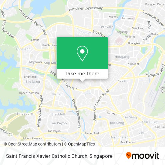 Saint Francis Xavier Catholic Church map