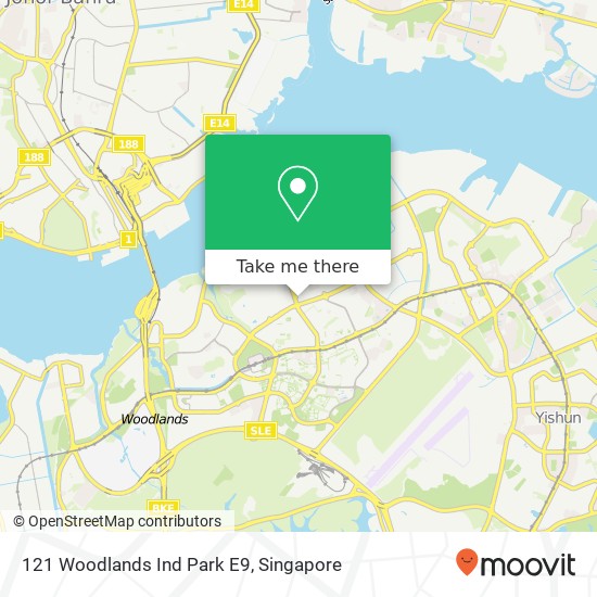 121 Woodlands Ind Park E9 map