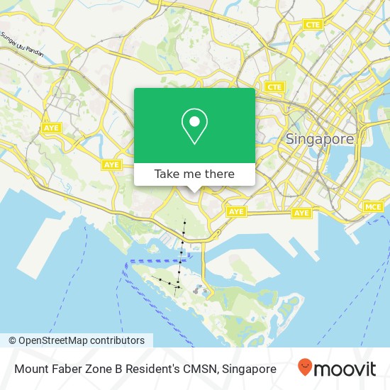 Mount Faber Zone B Resident's CMSN map