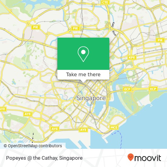 Popeyes @ the Cathay map