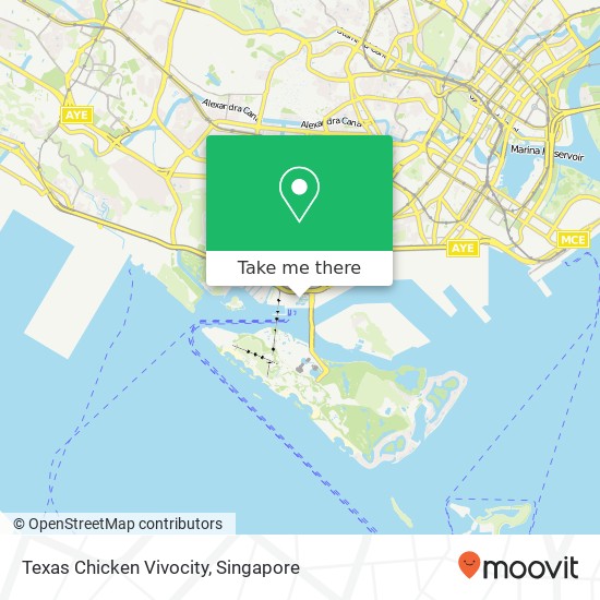 Texas Chicken Vivocity map
