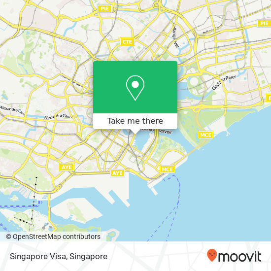 Singapore Visa map