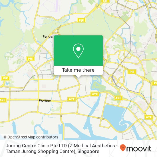 Jurong Centre Clinic Pte LTD (Z Medical Aesthetics - Taman Jurong Shopping Centre) map