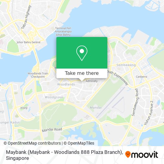 Maybank (Maybank - Woodlands 888 Plaza Branch)地图