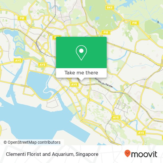 Clementi Florist and Aquarium map