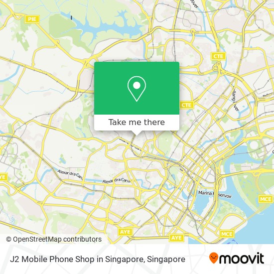 J2 Mobile Phone Shop in Singapore地图