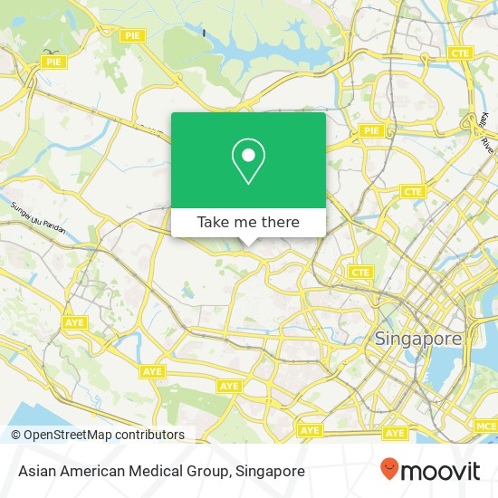 Asian American Medical Group map