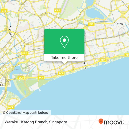 Waraku - Katong Branch地图