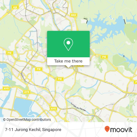 7-11 Jurong Kechil map