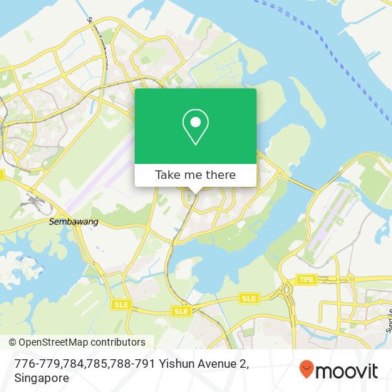 776-779,784,785,788-791 Yishun Avenue 2地图