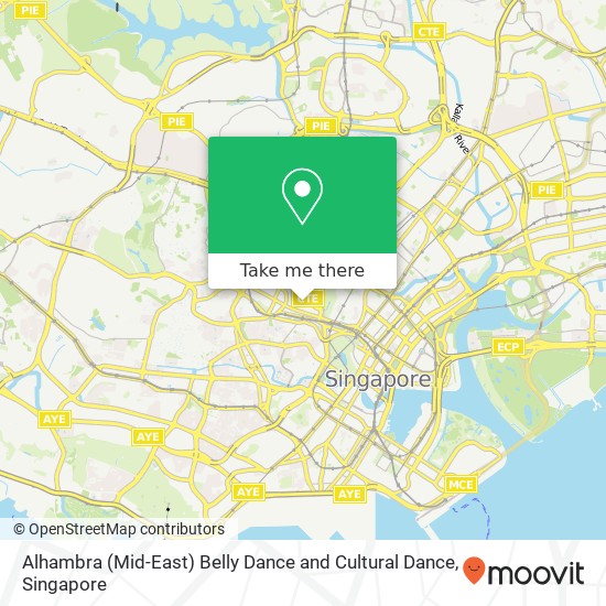 Alhambra (Mid-East) Belly Dance and Cultural Dance map