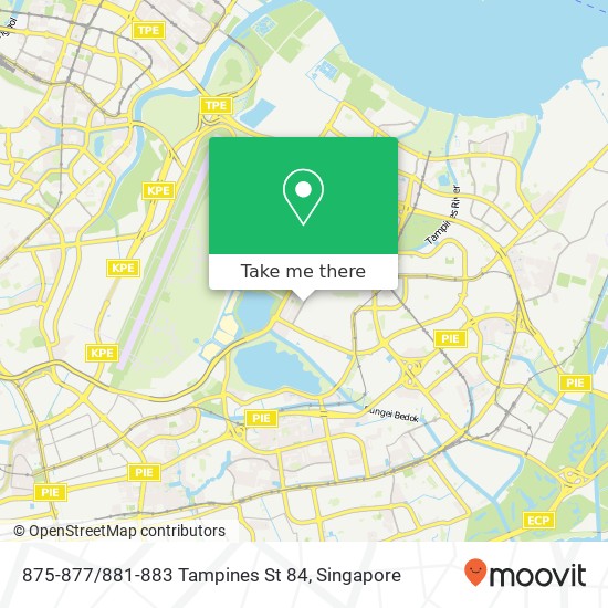 875-877/881-883 Tampines St 84地图