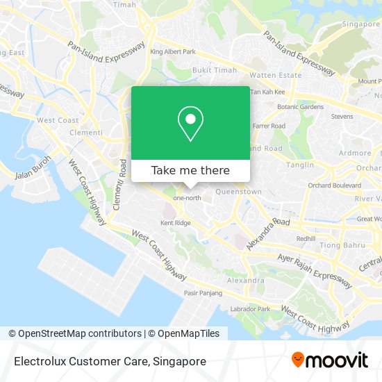 Electrolux Customer Care map