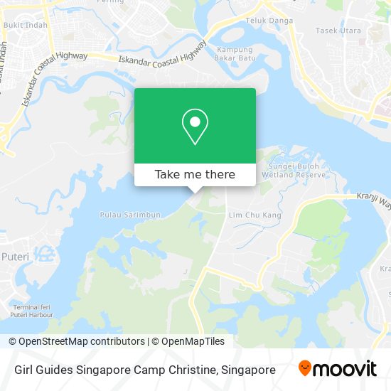 Girl Guides Singapore Camp Christine map