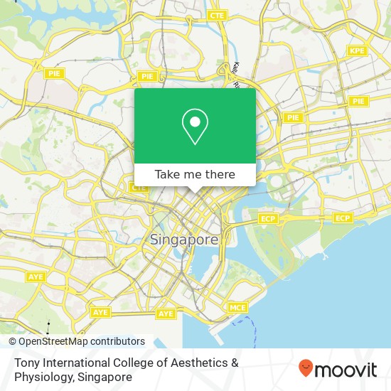 Tony International College of Aesthetics & Physiology map