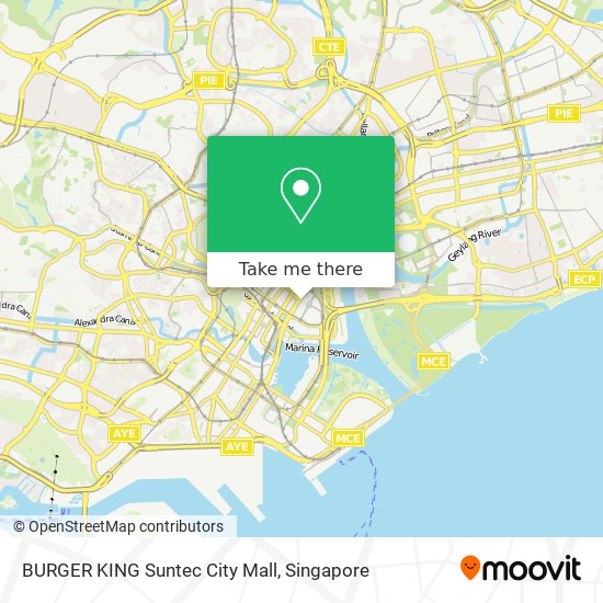 BURGER KING Suntec City Mall地图