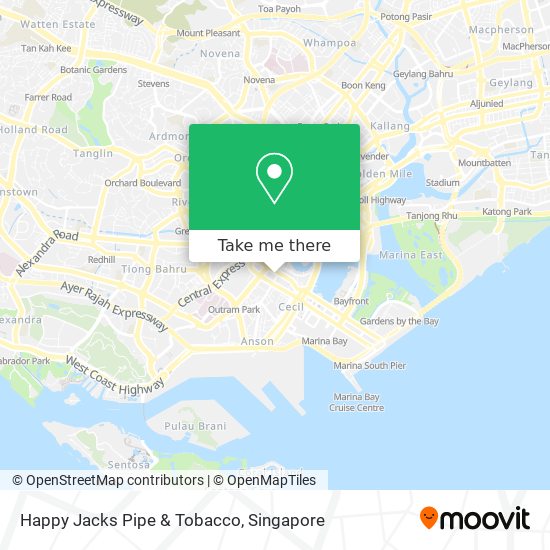 Happy Jacks Pipe & Tobacco map