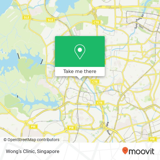 Wong's Clinic map