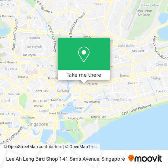 Lee Ah Leng Bird Shop 141 Sims Avenue map