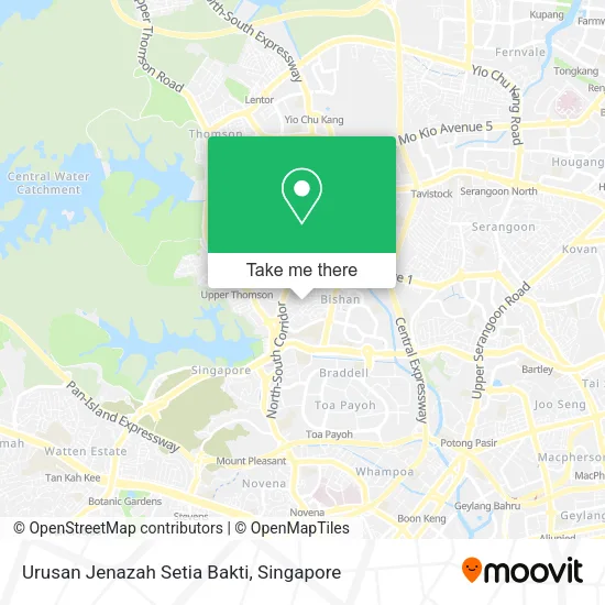 Urusan Jenazah Setia Bakti map