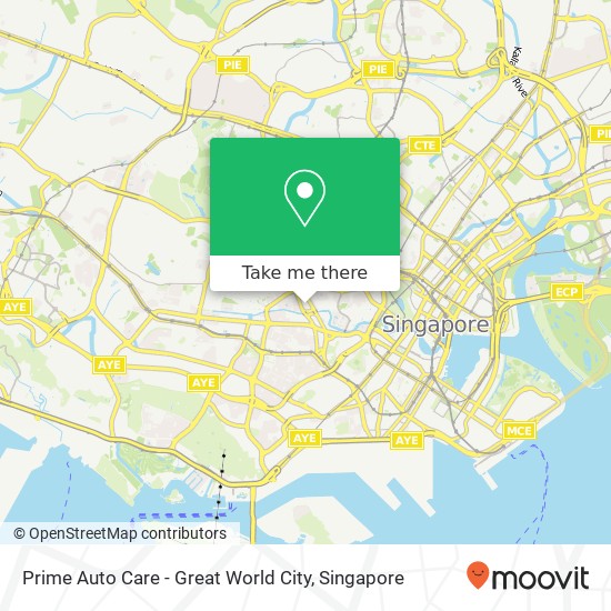 Prime Auto Care - Great World City地图