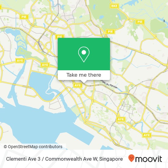 Clementi Ave 3 / Commonwealth Ave W地图